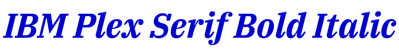 IBM Plex Serif Bold Italic लिपि